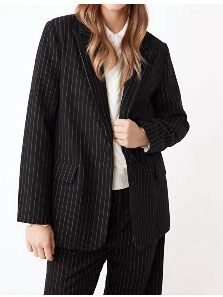Suncoo Darcy Striped Blazer Size Small